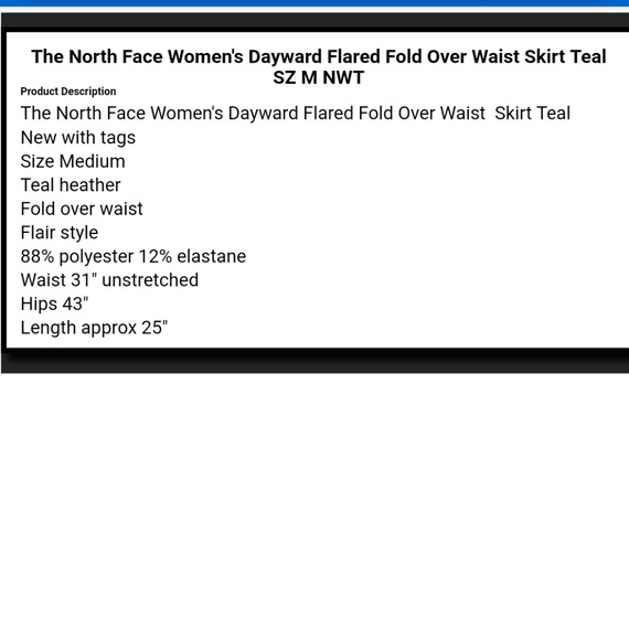 THE NORTHFACE DAYWARD SKIRT - Picture 8 of 8